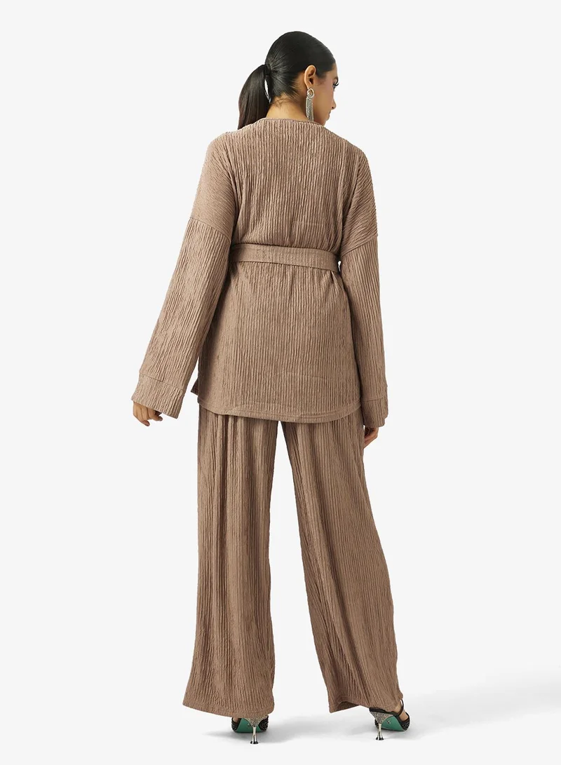 Khizana Longline Kimono & Pant Set